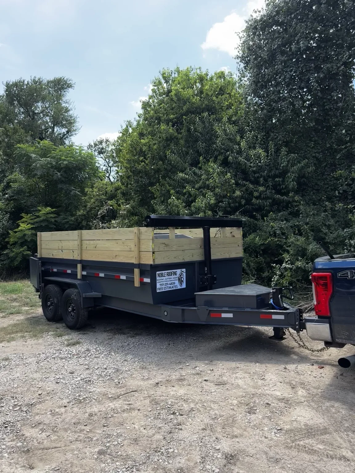7x14 dump trailer side angle